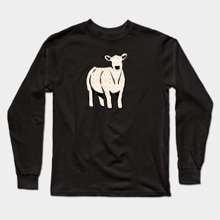 Rustic Yellow Aztec Cow Silhouette  - NOT FOR RESALE WITHOUT PERMISSION Long Sleeve T-Shirt